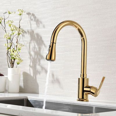 Modern Single Hole Single Handle Kitchen Faucet Pull Out Sprayer Solid   Be762b69e7dc441cbc300ad4d50ac85b 