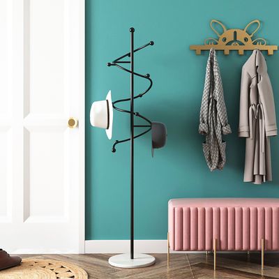 T-förmiger Kleiderständer Mit Steinplattenbasis, 175 Cm Hoch, Weiß – Freistehend Für Flur, Schlafzimmer, Boutique