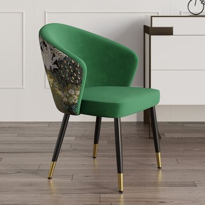 girardi velvet upholstered side chair