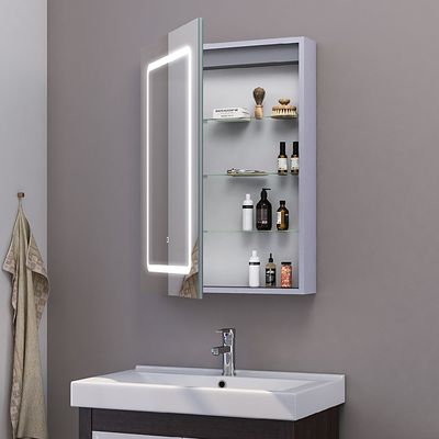 500mm x 700mm Mirror Magnifying LED Mirror Cabinet with Socket Height ...