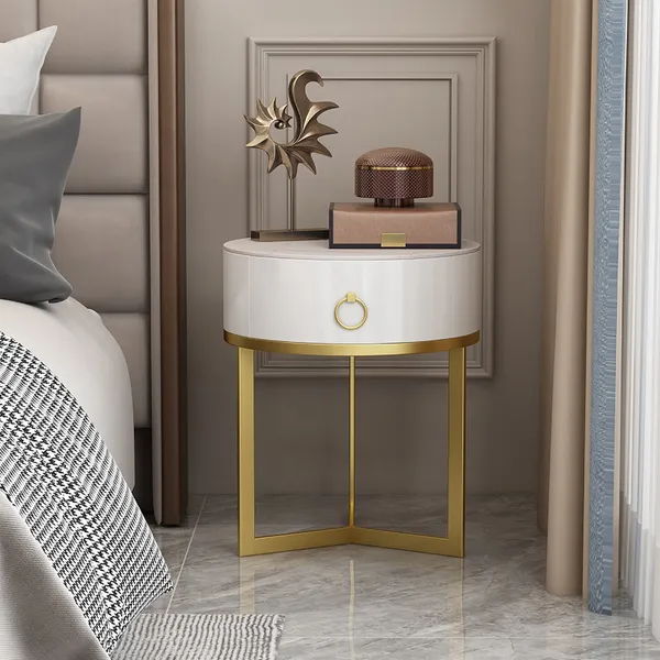 Gold side tables for bedroom