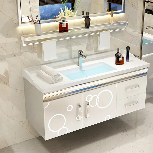 Modern 920mm White Floating Bathroom, White Floating Bathroom Vanity