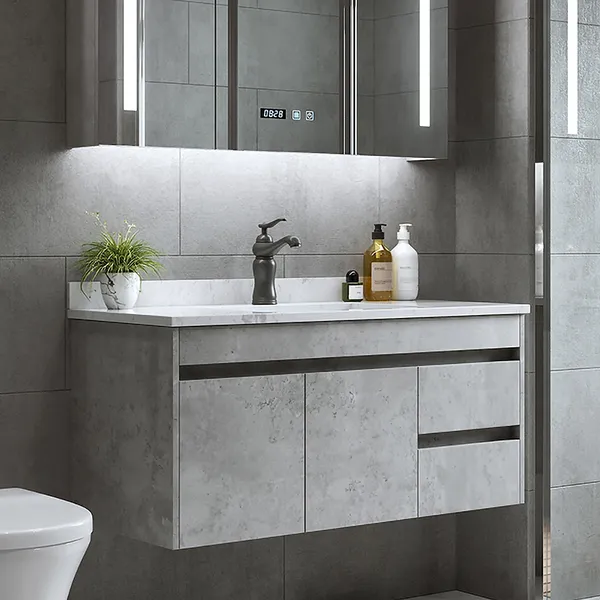 900mm Floating Bathroom Vanity With, Faux Granite Bathroom Vanity Tops