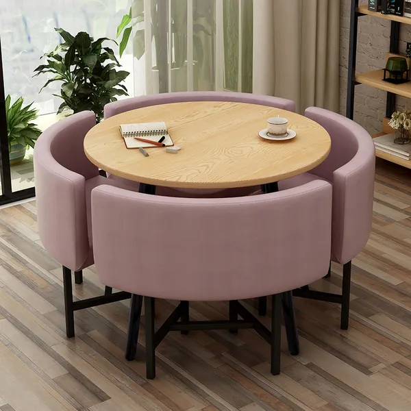 round dining table set for 4