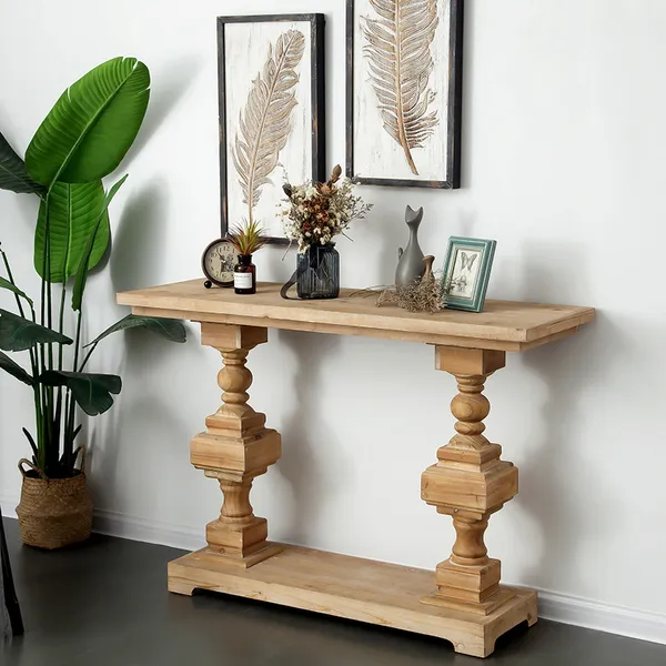47 2 Rustic Narrow Console Table With, Narrow Console Table With Storage