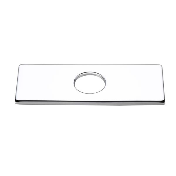 Homary Bathroom Vanity Sink Faucet Hole Cover Deck Plate 6 Inches Stainless Steel Brushed Nickel Escutcheon Plate 