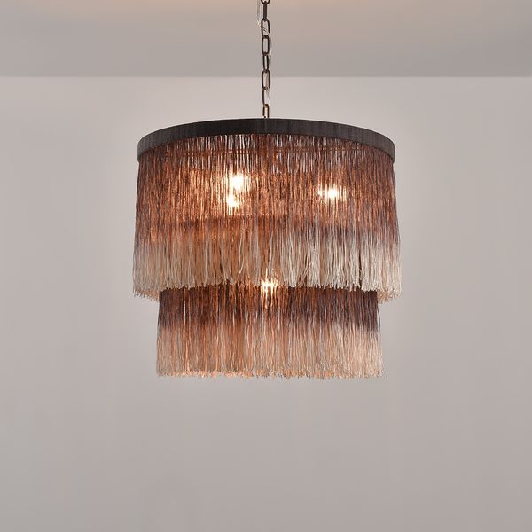 flush mount tassel light