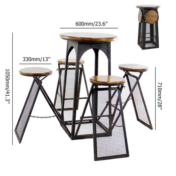 folding patio bistro sets with 4 bar stools