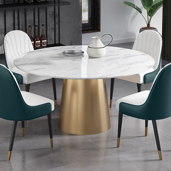 pedestal marble dining table