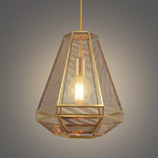 gold mesh lamp shade