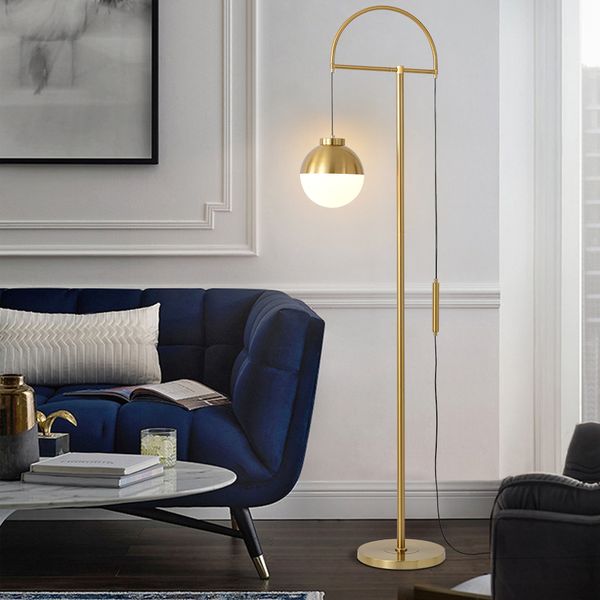 globe arc floor lamp