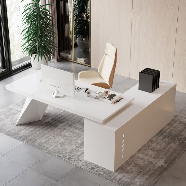 zemple writing desk white