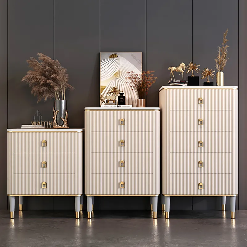 Kommode 4/5 Schubladen Diele Flur Anrichte Sideboard Mehrzweckschrank Wohnzimmer 