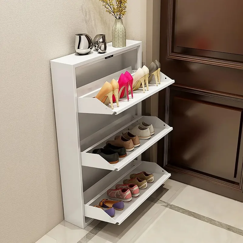 Narrow and slim shoe rack for limited space