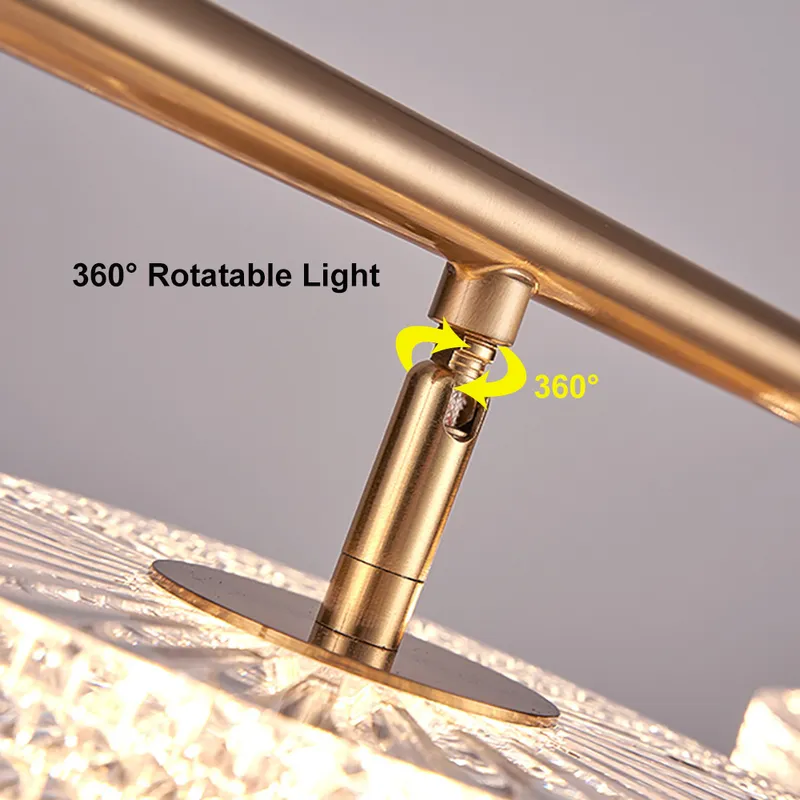 Micle Modern Gold Linear LED 4-Light Kitchen Island Light for Dining Room