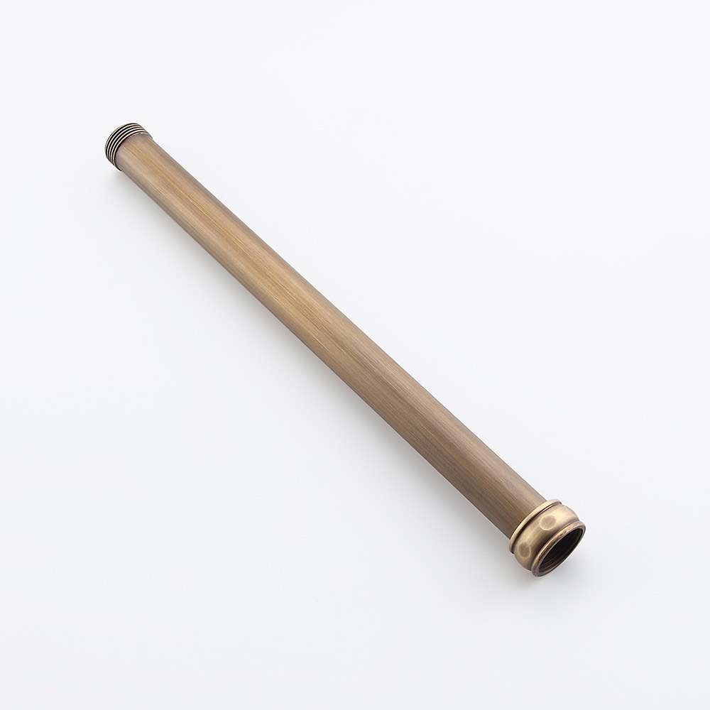 Image of 12 Inch Extension Pole Shower Extension Pole for Exposed Shower System in Antique Brass