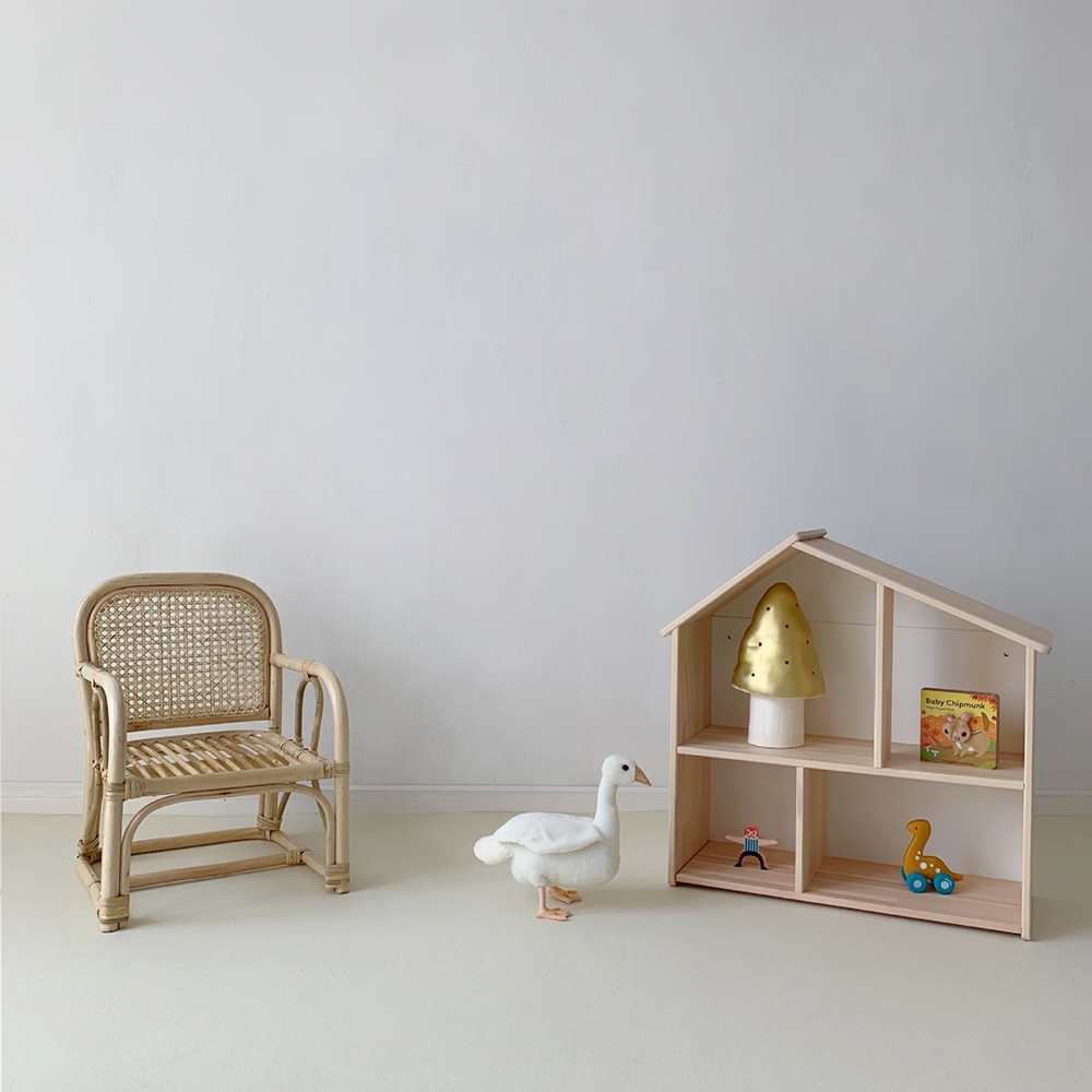 Image of Kids Rattan Chair Mini Armchair for Nursery
