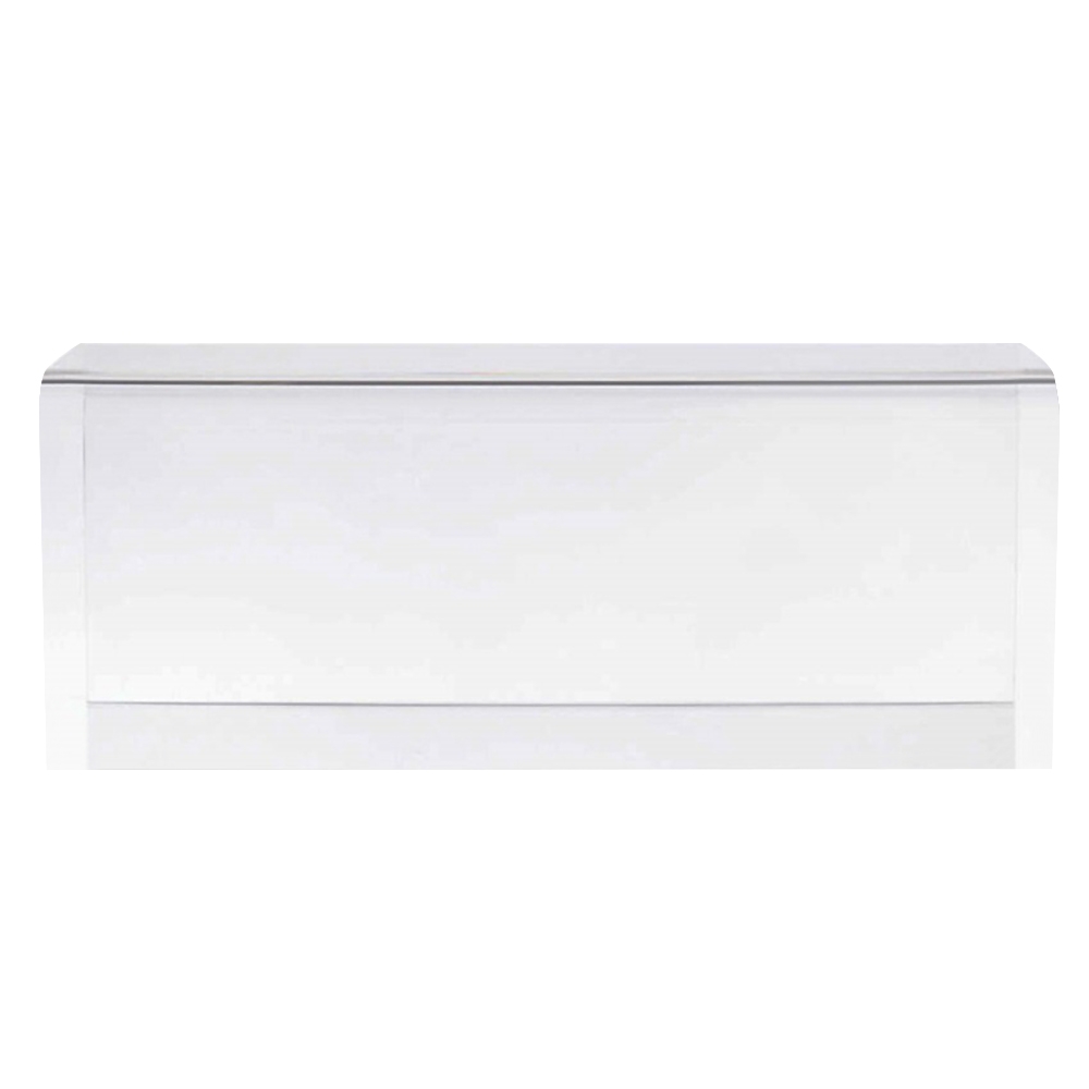 42.1" Modern Minimalist Acrylic Clear  Backless Entryway Bench