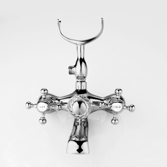 Suex Classic 2Handle Wall Mounted Bath Shower Mixer Tap with Handheld