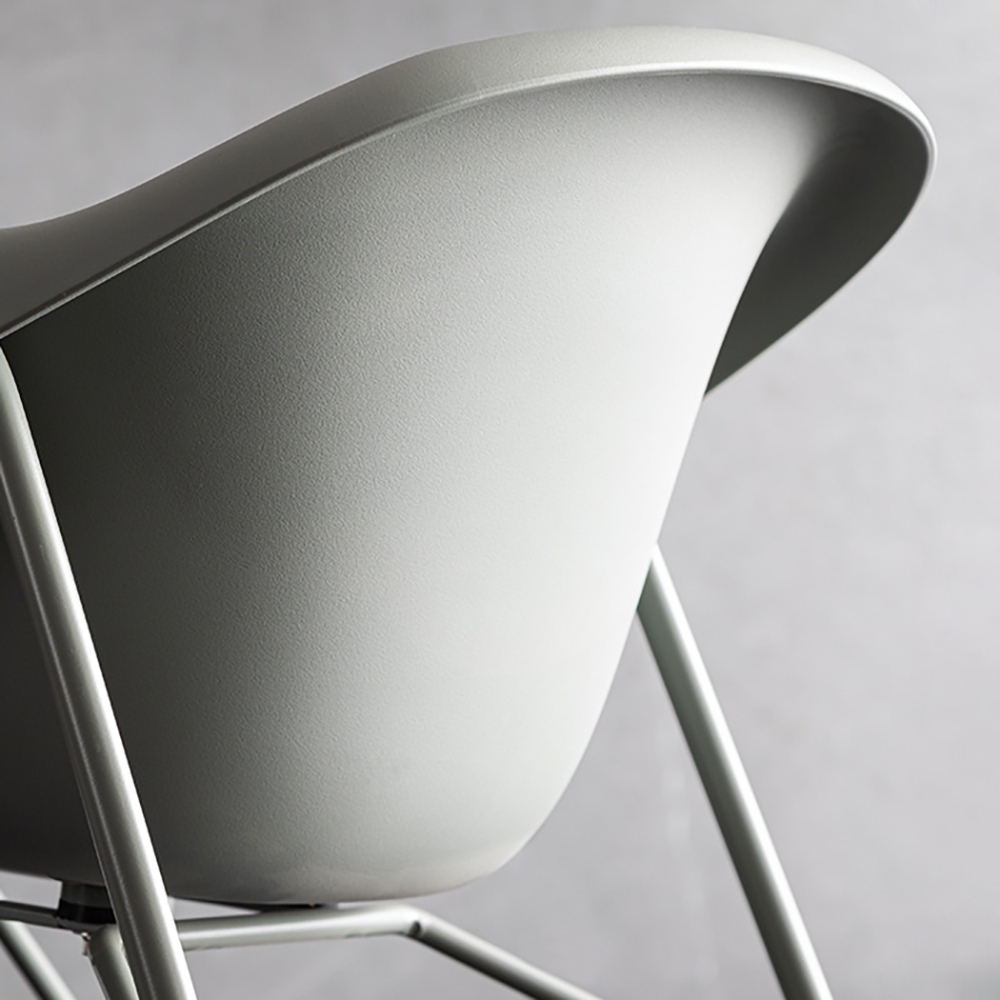 Modern Dining Chair PP Dining Chair Metal LegHomary