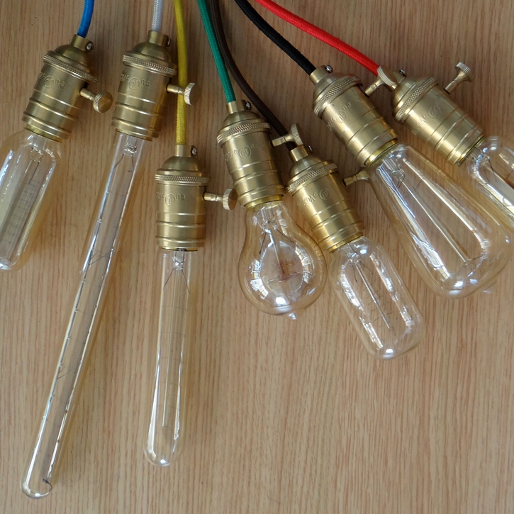Industrial Loft Single Light Mini Pendant 1-Light in Brass