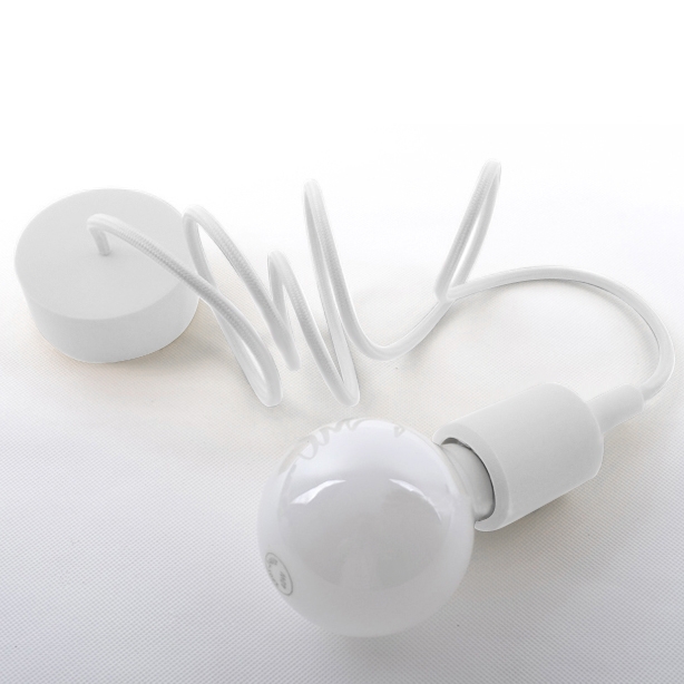 Colourful Silicone Mini Pendant Light-220V-White