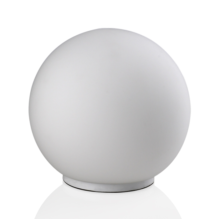 Diosu Modern Minimalist Style White Glass Globe Shade Mini Table Lamp Single Light