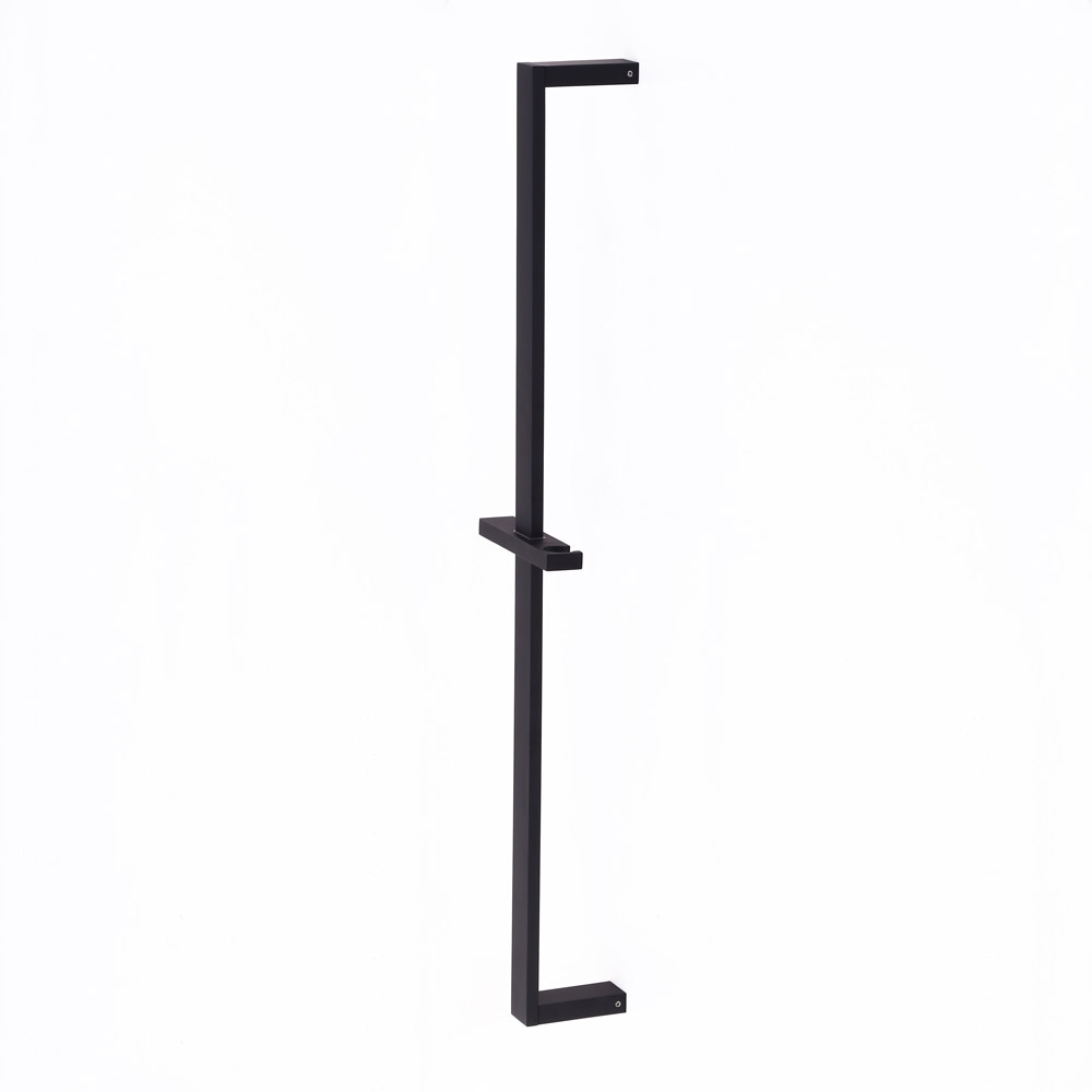

Modern Wall Mounted Adjustable Matte Black Hand Shower Slide Bar Solid Brass