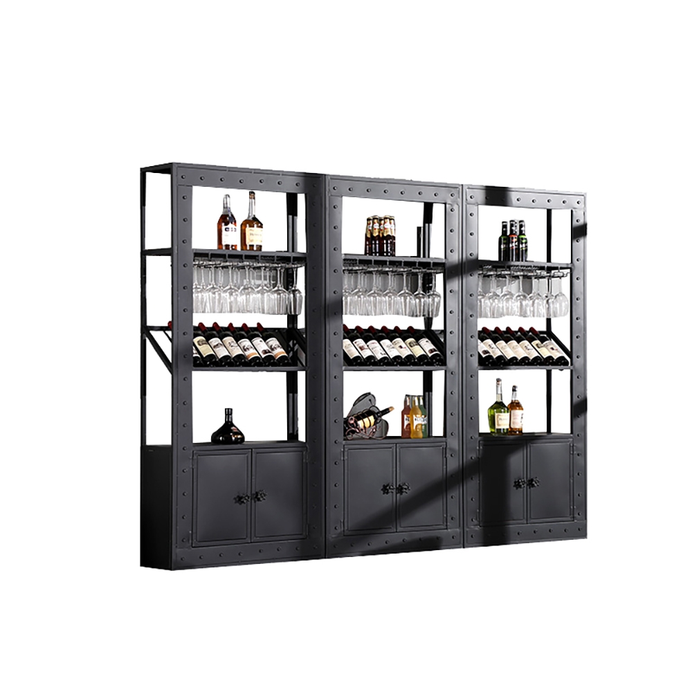 800mm Industrial Wine Wine Rack Unit for Home Bar Kitchen