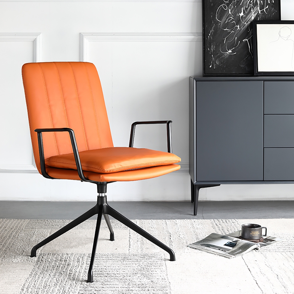 

Orange Modern Creative Office Chair Home Study Desk Chair Backrest Armchair