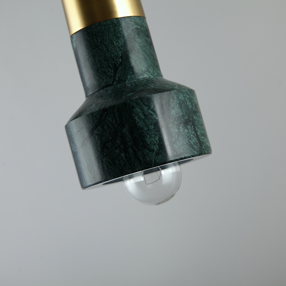 Marble Pendant Light 1-Light Modern Green Pendant Lamp for Living Room