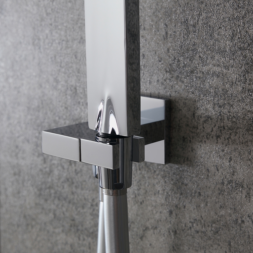 Contemporary Stylish Rain & Waterfall Wall Mount Shower System with
