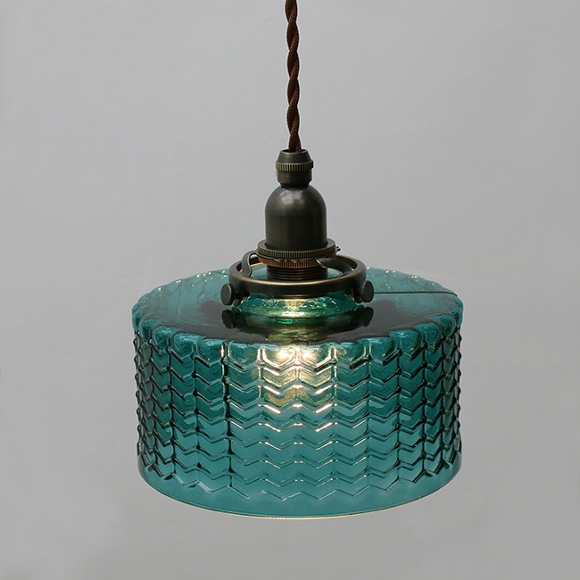 

Modern Stylish Blue Glass Pendant Light Mini Colored Glass 1-Light Ceiling Light