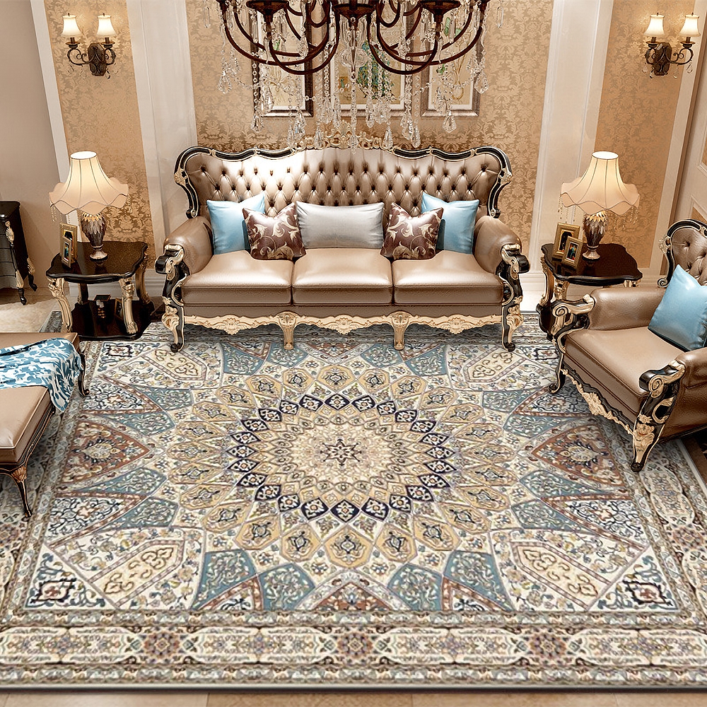 

5' x 7' Bohemian Tribal Blue Rectangle Indoor Area Rug