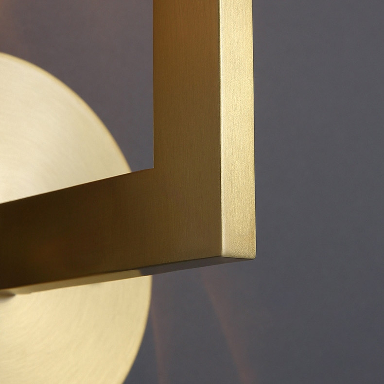 Modern Gold Brass 1-Light Indoor Lighting Wall Sconce
