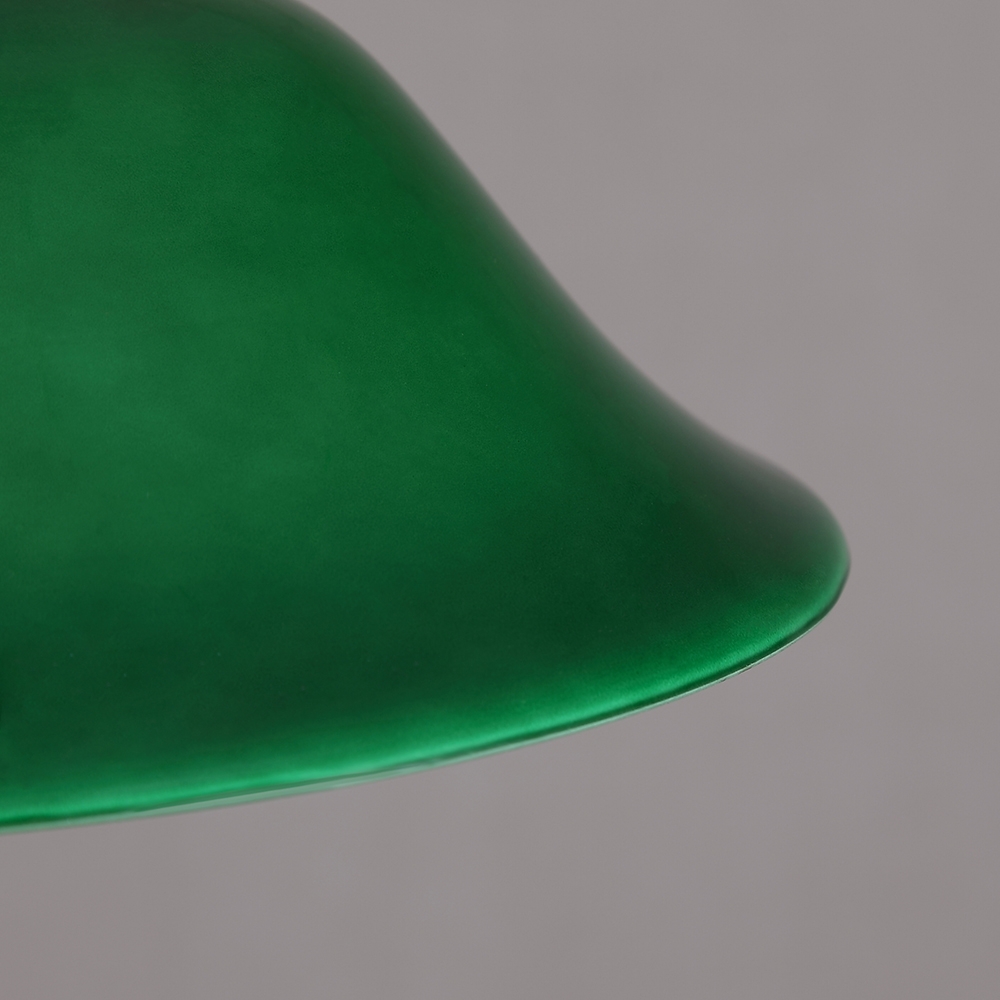 Vivid Emerald Green Glass Retro 1-Light Pendant Light