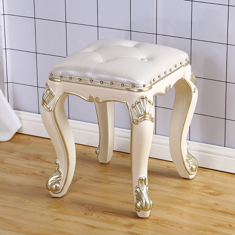 

Mind-century Ottoman Leather Stool Upholstered Ottoman Stool