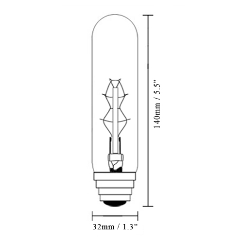 40W E27 Retro Short Electric Baton Edison Bulb 220V Energy Saving Single Light Bulb