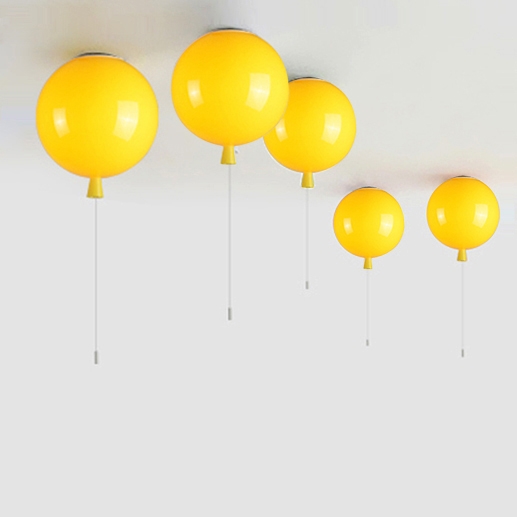 Story Colourful Modern Ballon Wall Sconce Light-220V-Medium-Yellow