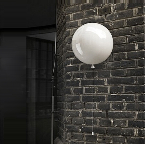 Story Colourful Modern Ballon Small Wall Sconce Light White
