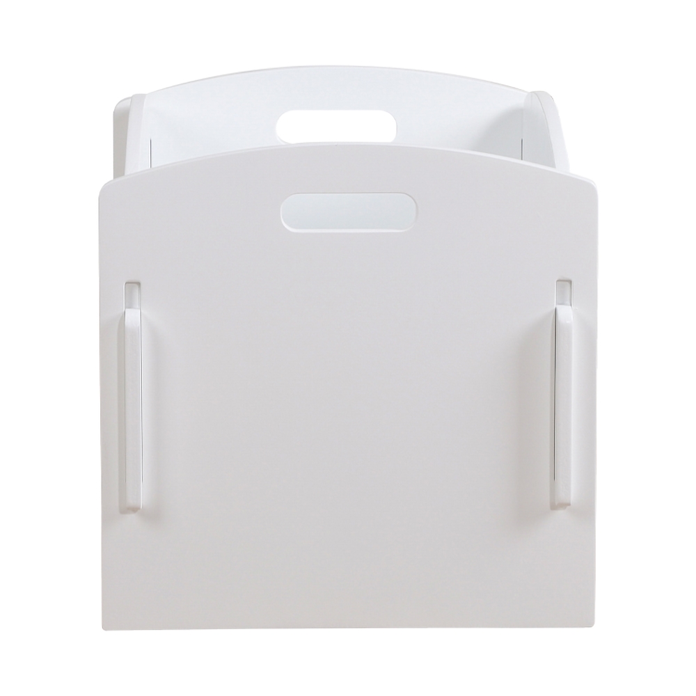 Modern White Kids Toy Box with Storage Wooden Toy Organizer