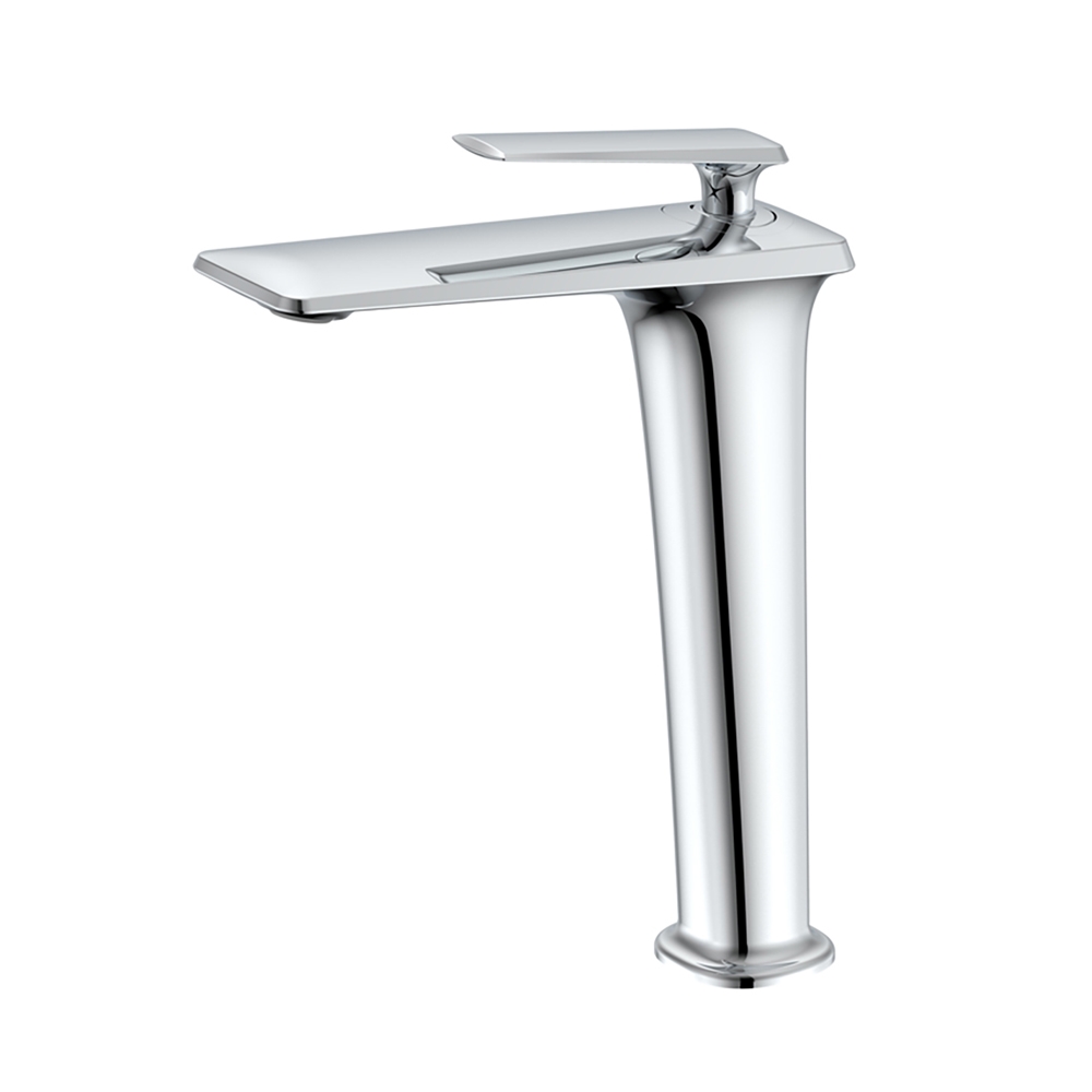 

Modern Chrome Single Hole Single Handle Brass Vessel Bathroom Sink Faucet