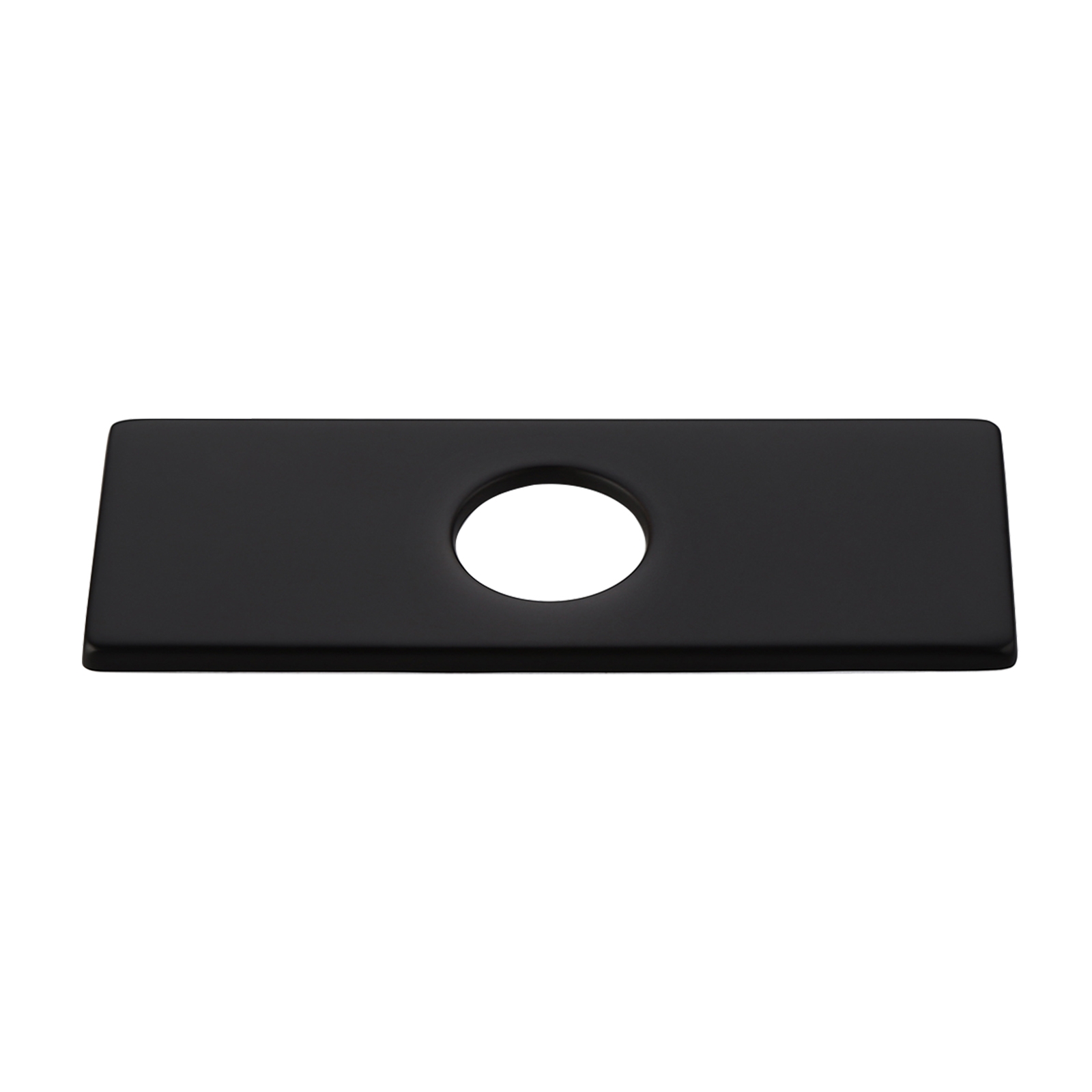 

Square Escutcheon Plate Bathroom Vanity Sink Faucet Hole Cover Deck Plate Matte Black