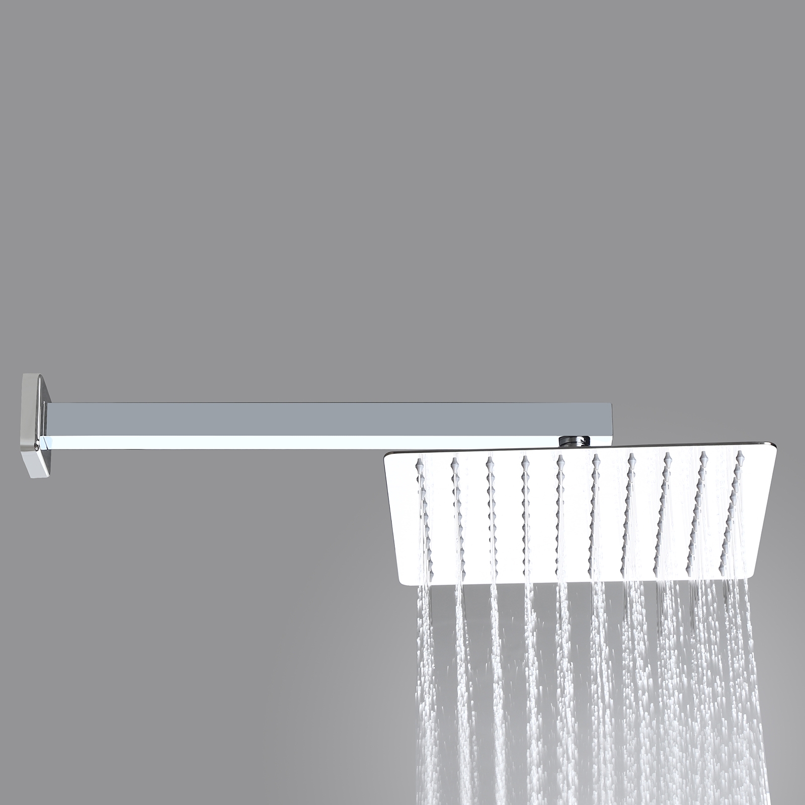 Modern 10" Wall Mounted Shower System with Handheld Shower Pressure Balance Valve