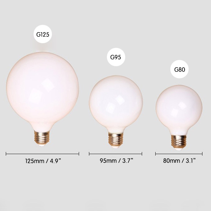 6 W LED E27 Globe Glühbirne in Weiß G80