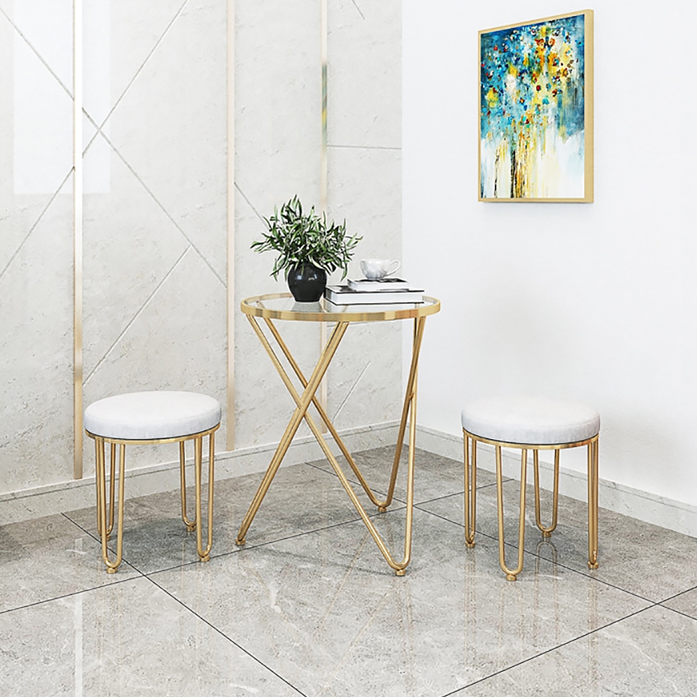 White Gold Dining Chair Leather Upholstered Dining ChairHomary