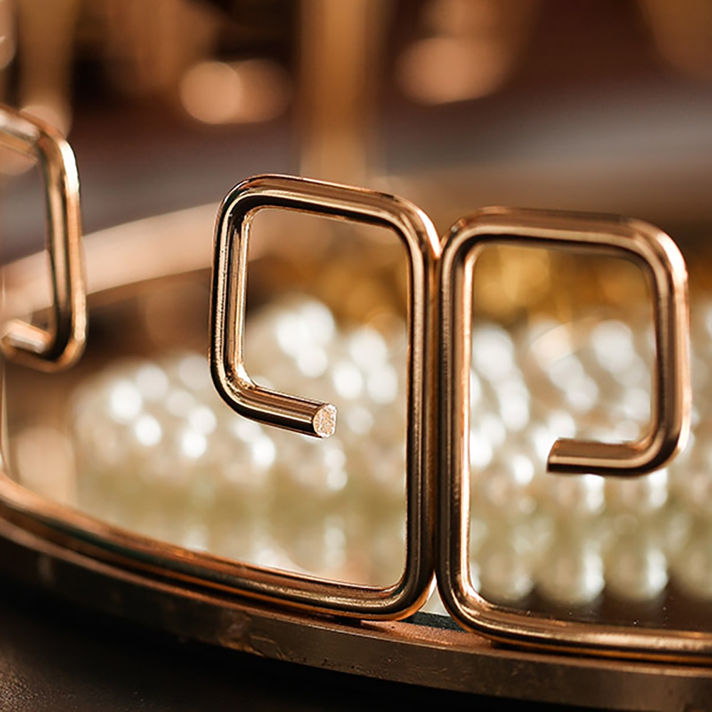 Modern Round Mirror Decor Vanity Tray Serving TrayHomary