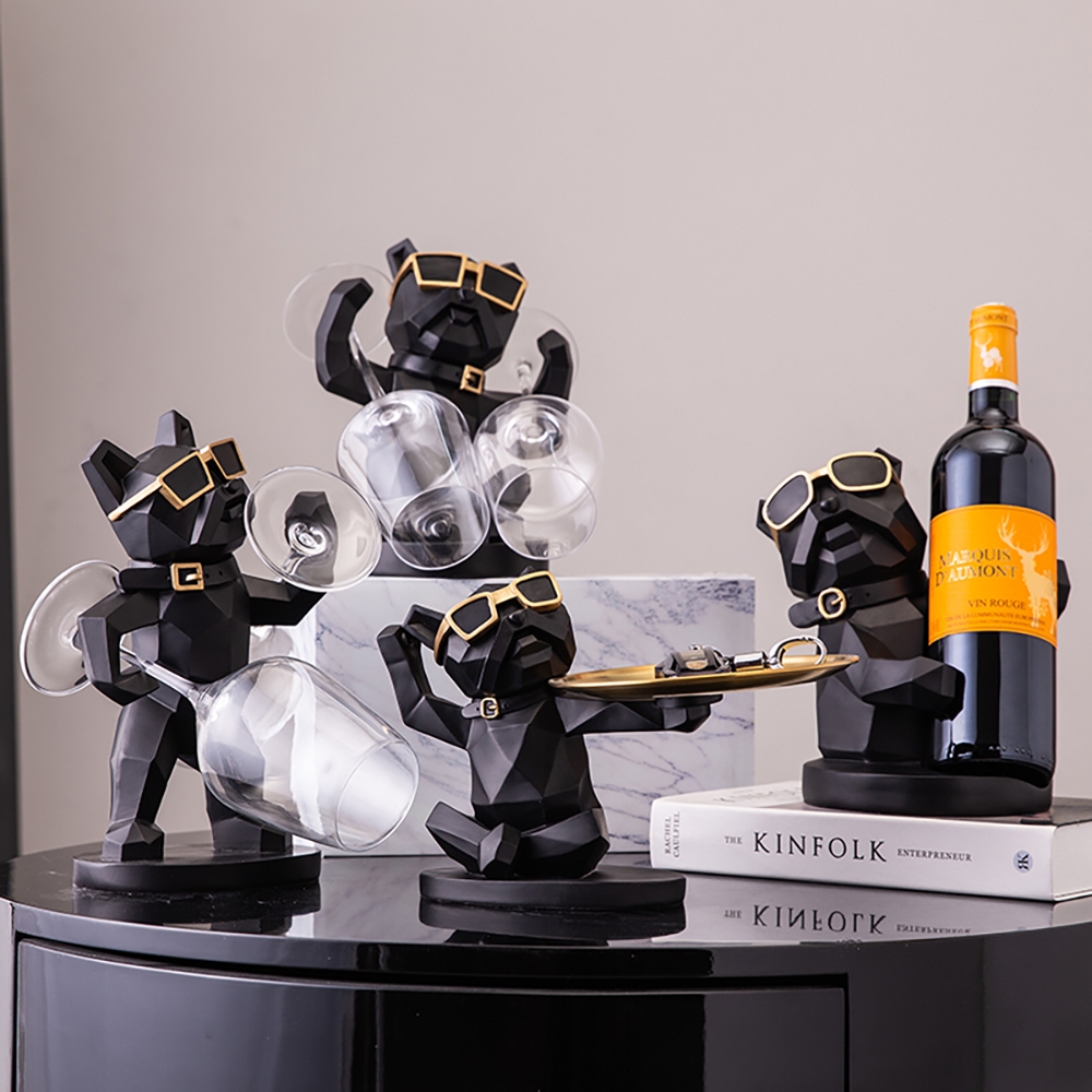 

Modern Resin Countertop Wine Rack Glass Rack Set of 4