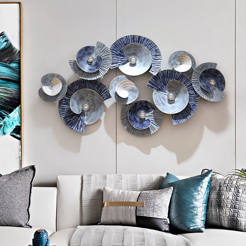 

Geometrical Metal Round Retro Wall Decor 3D Home Art