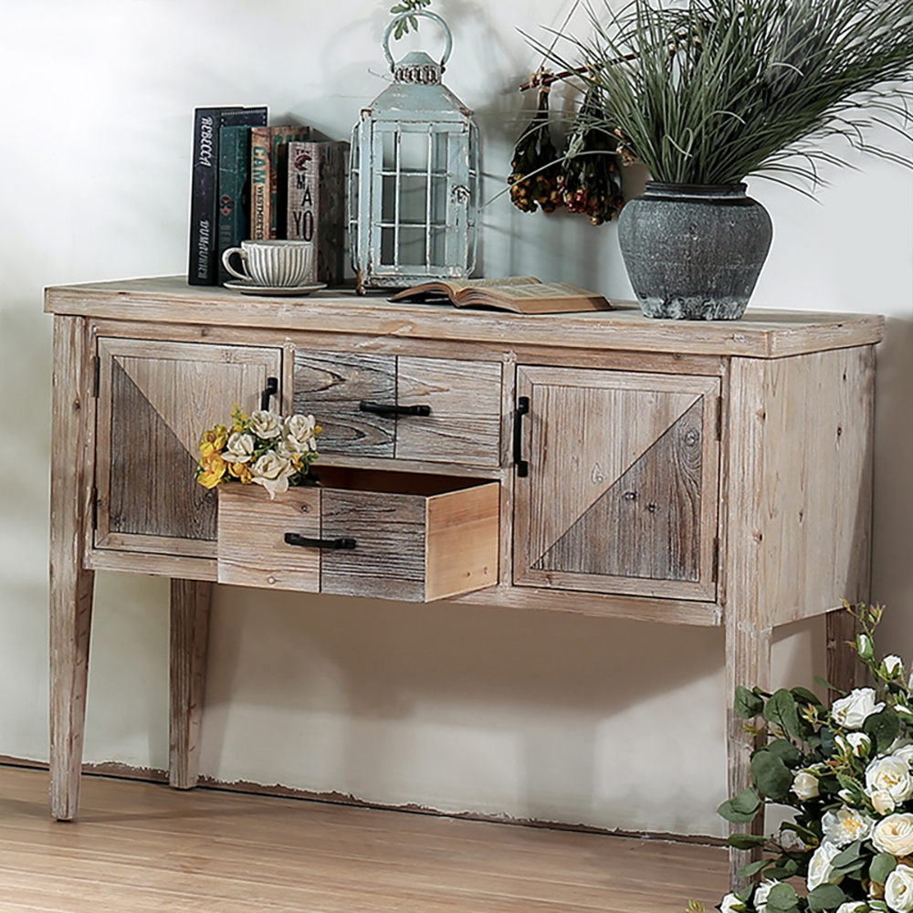 47" Rustic Village Entryway 2Drawer & 2Door Cedar